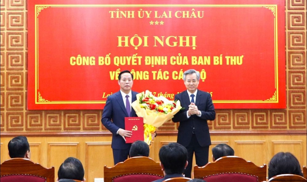 Ông Hà Quang Trung được điều động giữ chức Phó Bí thư Tỉnh ủy Lai Châu - ảnh 1