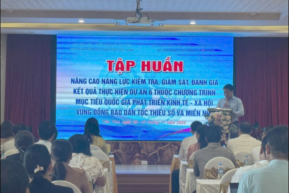 Nâng cao năng lực bảo tồn, phát huy các giá trị văn hóa truyền thống vùng đồng bào DTTS - ảnh 1