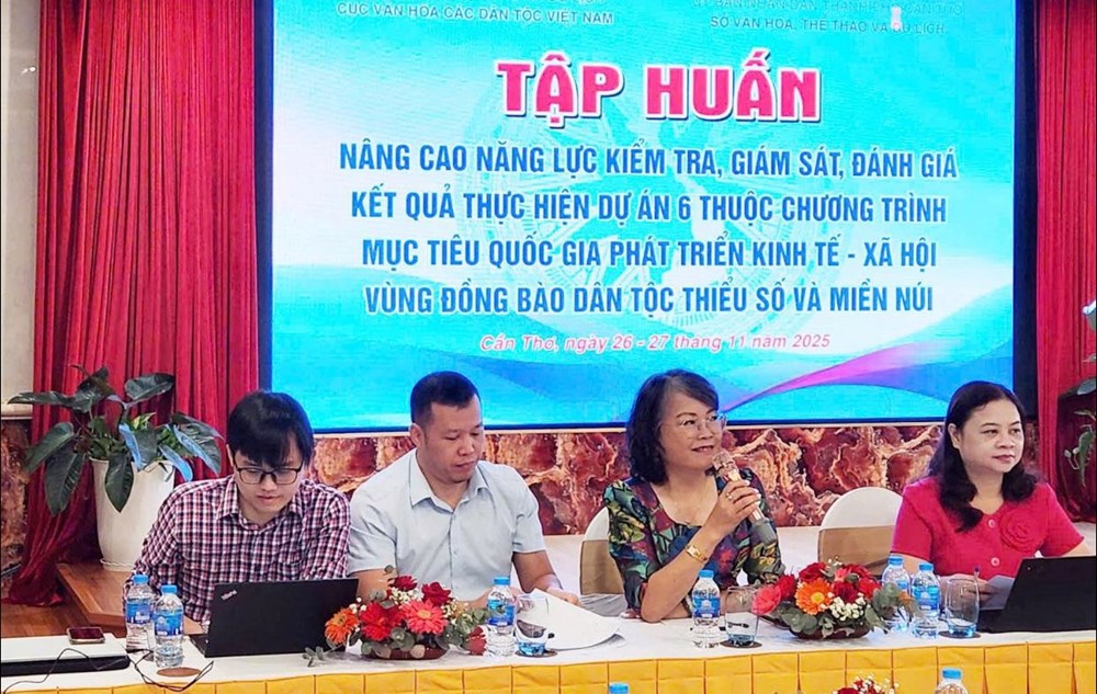 Bế mạc lớp tập huấn kiểm tra, giám sát công tác bảo tồn, phát huy văn hóa các dân tộc - ảnh 1