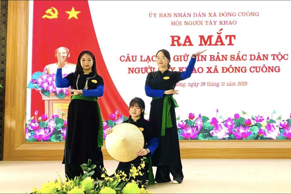 Ra mắt CLB giữ gìn bản sắc dân tộc người Tày Khao ở Đông Cuông - ảnh 5