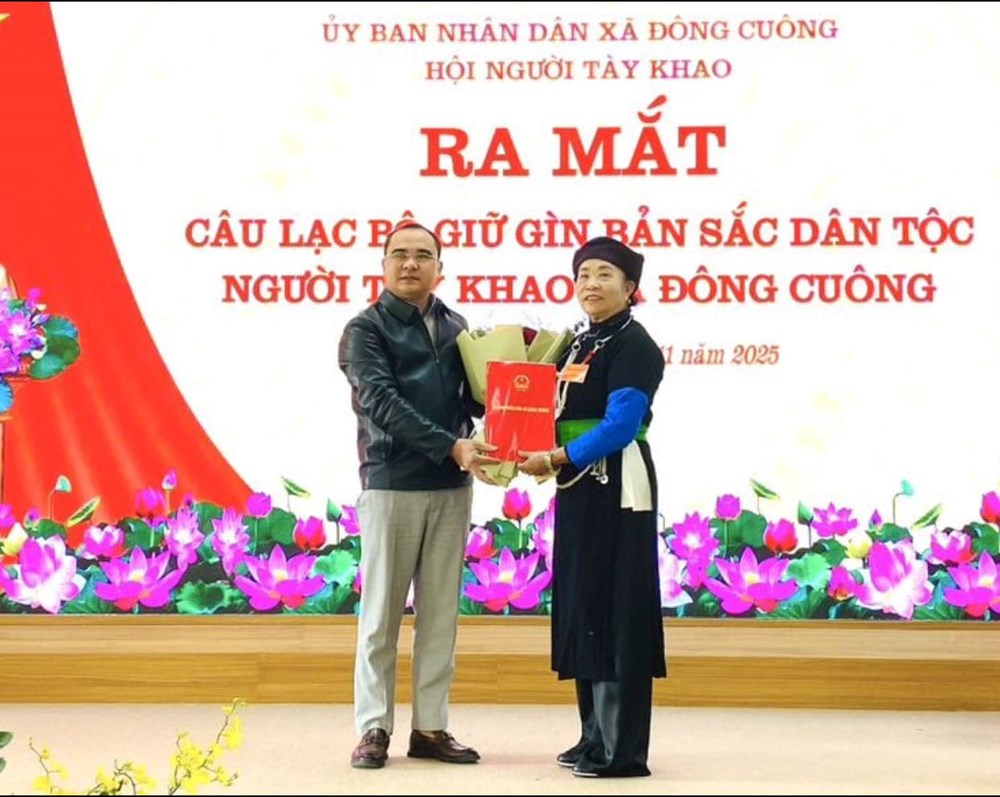Ra mắt CLB giữ gìn bản sắc dân tộc người Tày Khao ở Đông Cuông - ảnh 1