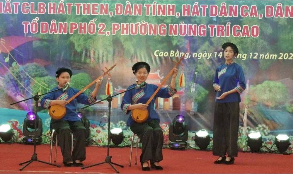 Ra mắt CLB hát Then, đàn Tính, hát dân ca, dân vũ phường Nùng Trí Cao - ảnh 2