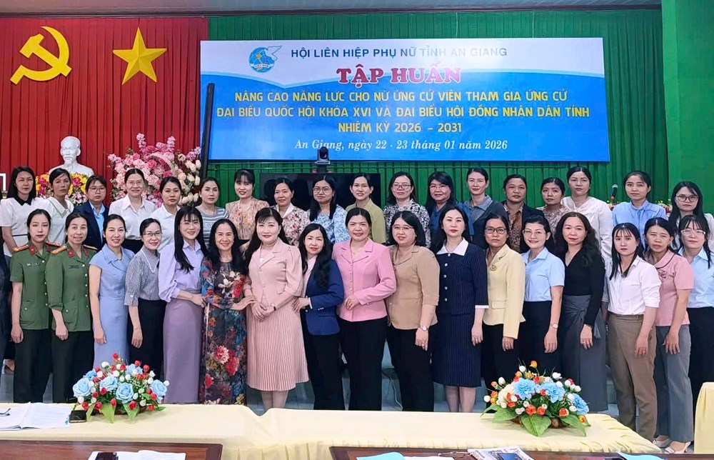 An Giang tập huấn nâng cao năng lực cho nữ ứng cử viên trong nhiệm kì mới - ảnh 1