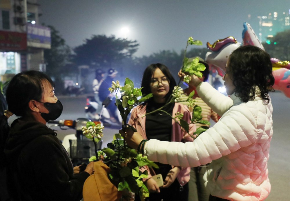 Người dân Hà Nội nô nức xem bắn pháo hoa đêm giao thừa - ảnh 6