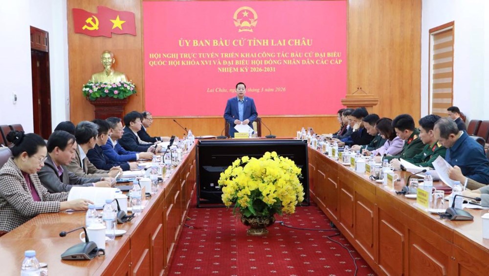 Lai Châu triển khai công tác bầu cử Quốc hội và HĐND các cấp - ảnh 1