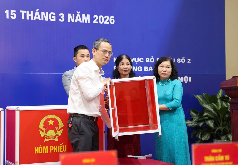 Hà Nội vận hành thử quy trình bầu cử tại phường Ba Đình - ảnh 10