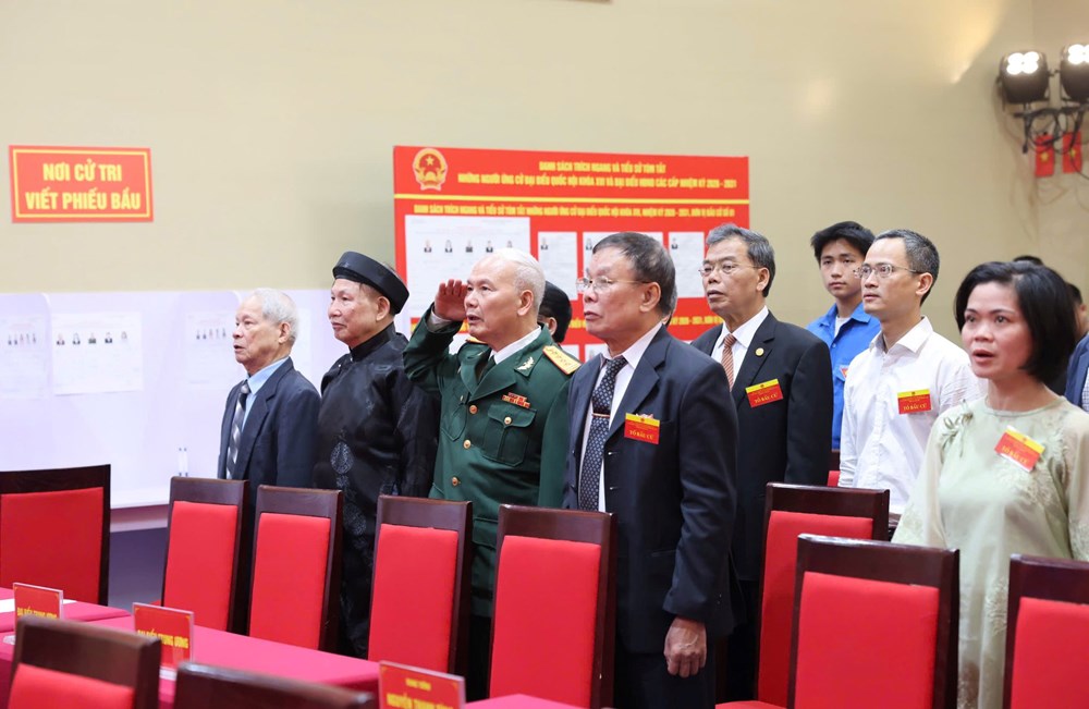 Hà Nội vận hành thử quy trình bầu cử tại phường Ba Đình - ảnh 8