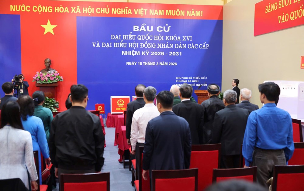 Hà Nội vận hành thử quy trình bầu cử tại phường Ba Đình - ảnh 9