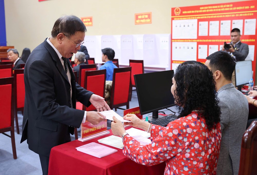 Hà Nội vận hành thử quy trình bầu cử tại phường Ba Đình - ảnh 5