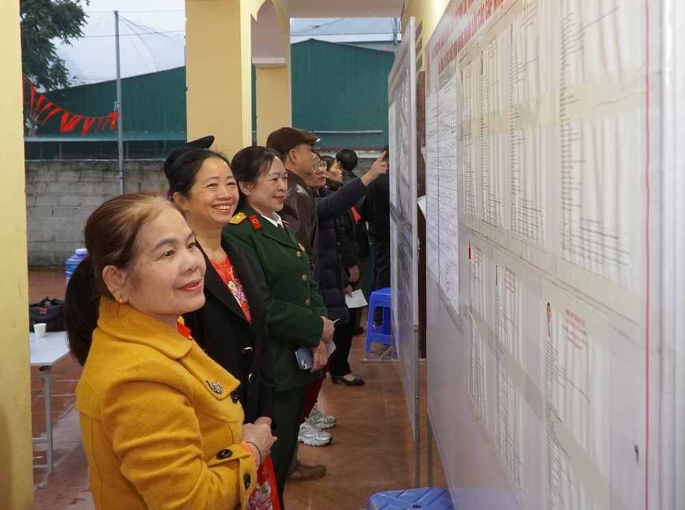 Cử tri xã biên giới Mèo Vạc tham gia bỏ phiếu đạt 99,03% - ảnh 1