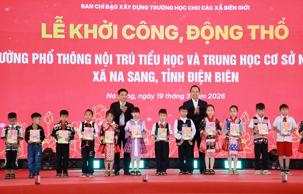 Điện Biên khởi công xây dựng Trường Phổ thông nội trú liên cấp tại 5 xã biên giới - ảnh 3