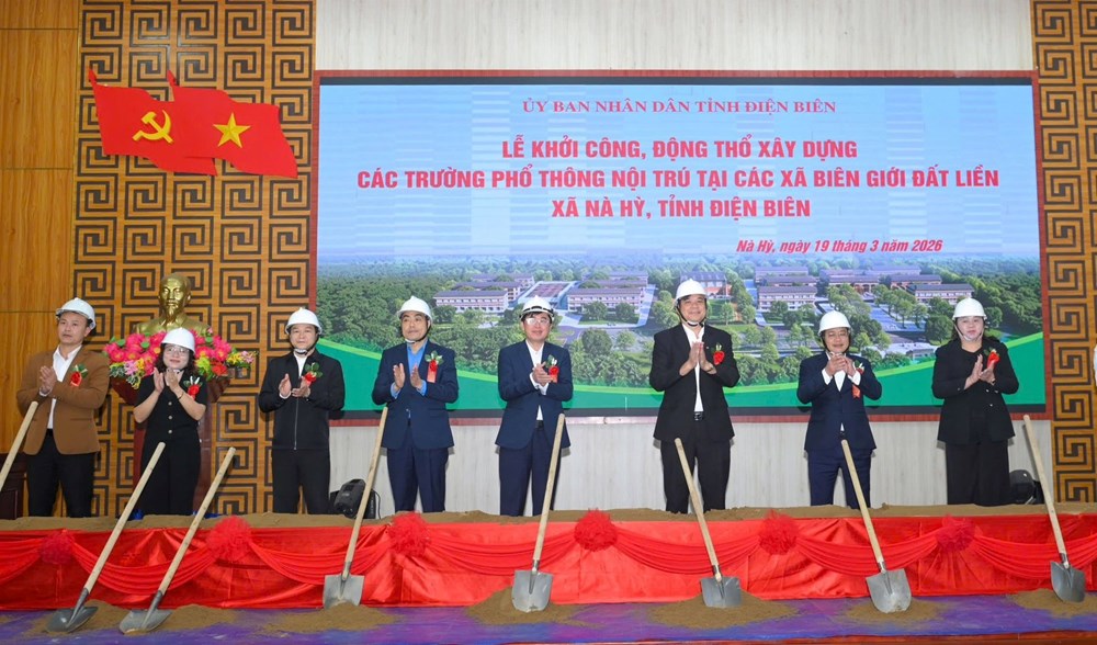 Điện Biên khởi công xây dựng Trường Phổ thông nội trú liên cấp tại 5 xã biên giới - ảnh 7