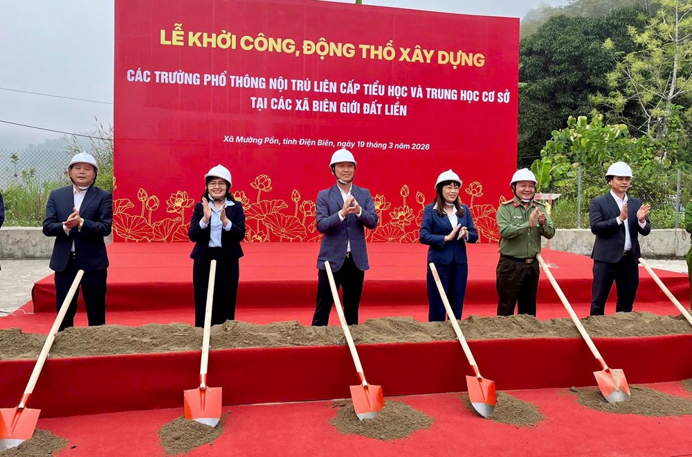 Điện Biên khởi công xây dựng Trường Phổ thông nội trú liên cấp tại 5 xã biên giới - ảnh 8
