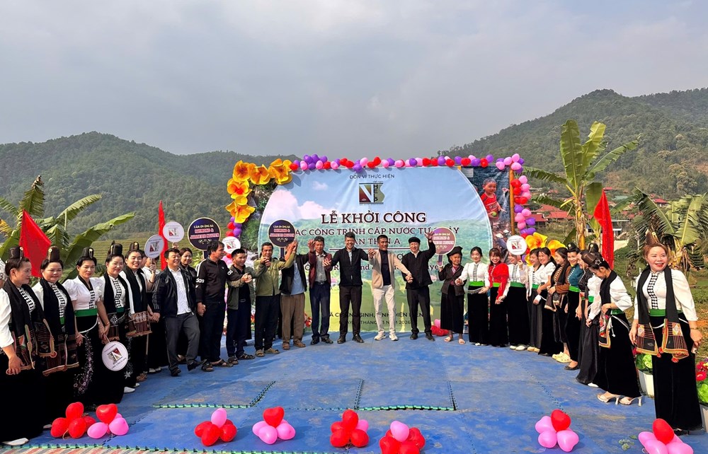 Xây dựng 5 công trình cấp nước sinh hoạt tặng người dân xã vùng cao Chiềng Sinh - ảnh 1