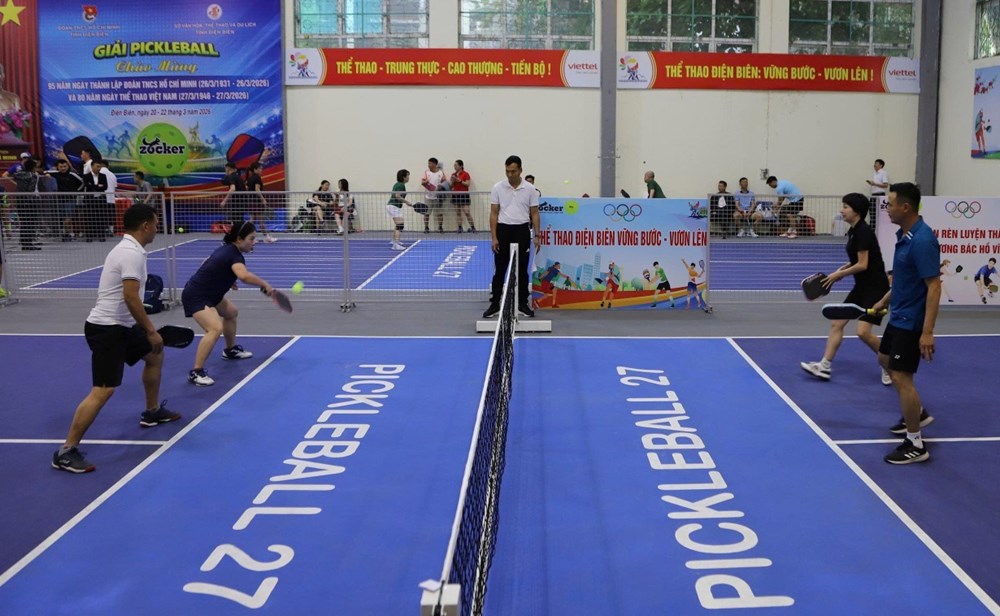 Hơn 300 VĐV tham gia Giải Pickleball kỷ niệm 95 năm Ngày thành lập Đoàn TNCS Hồ Chí Minh - ảnh 3