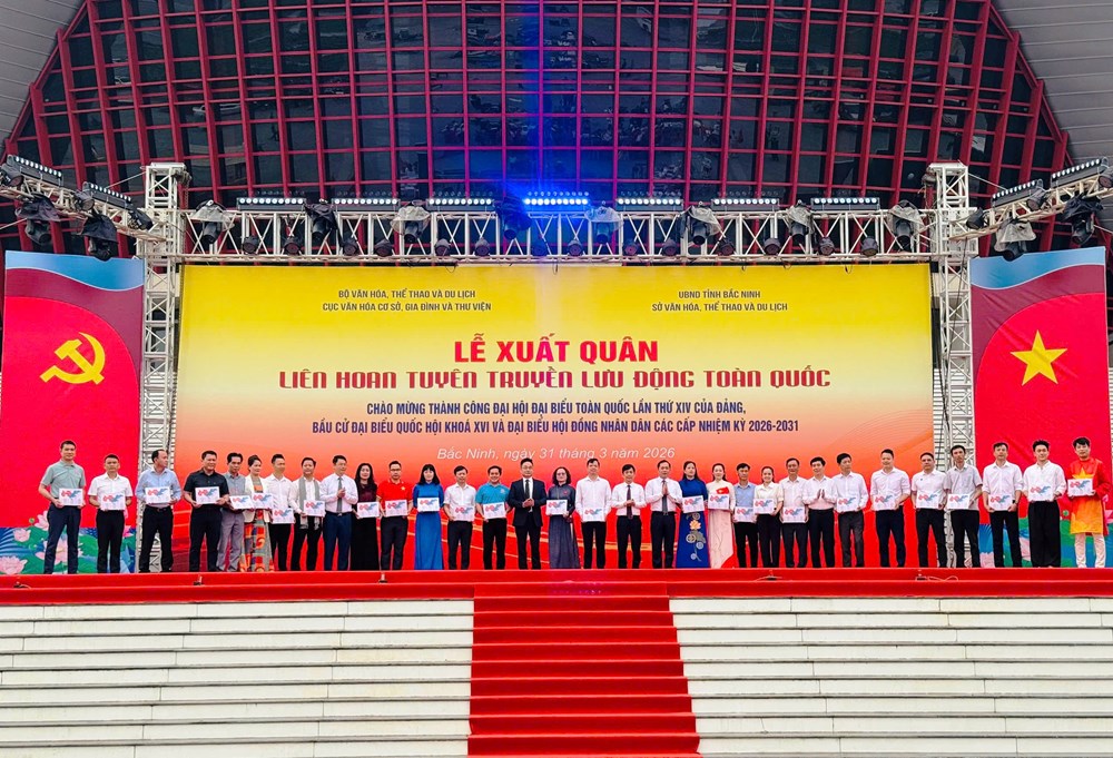 27 đoàn xuất quân và lưu diễn Liên hoan tuyên truyền lưu động toàn quốc  - ảnh 1