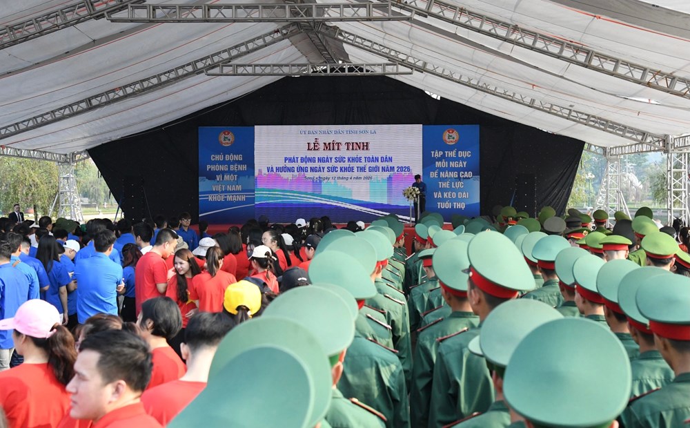 Sơn La mít tinh phát động và hưởng ứng Ngày Sức khỏe toàn dân 2026 - ảnh 1