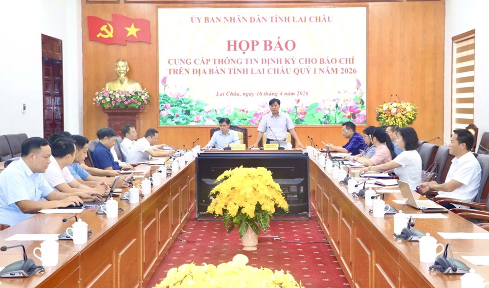 Lai Châu họp báo thông tin về tình hình kinh tế - xã hội quý I.2026 - ảnh 1