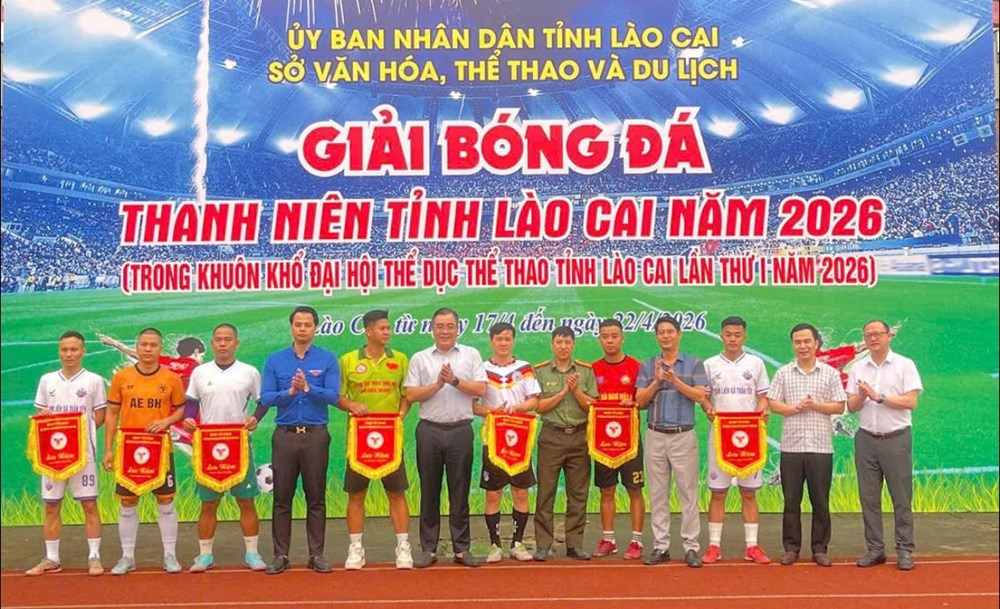 Khai mạc Giải bóng đá thanh niên tỉnh Lào Cai năm 2026 - ảnh 1