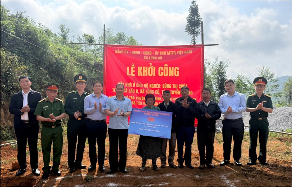  Chung tay xây dựng mái ấm cho hộ gia đình khó khăn ở Lũng Cú - ảnh 1