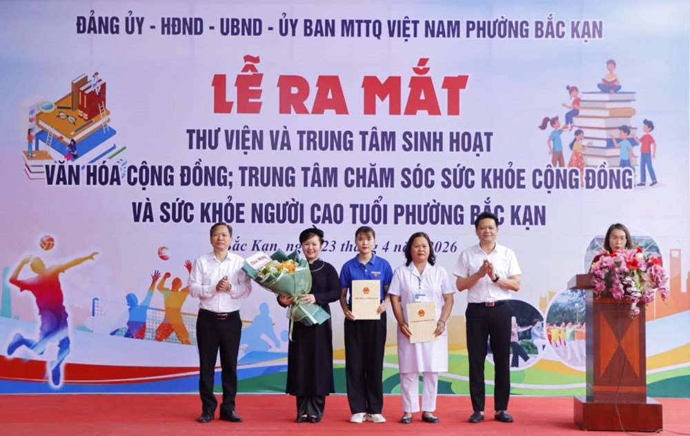  Phường Bắc Kạn lan tỏa văn hóa đọc, chăm sóc sức khỏe người dân ở cơ sở - ảnh 1