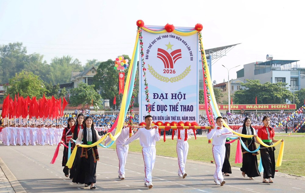 Khai mạc Đại hội TDTT tỉnh Điện Biên lần thứ XII năm 2026 - ảnh 2