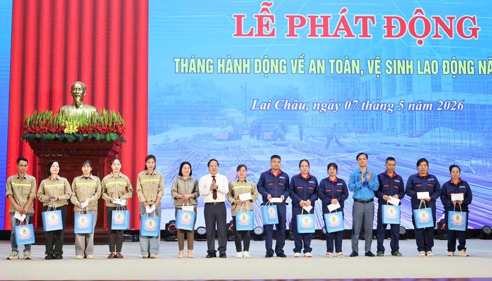 Lai Châu phát động Tháng hành động về An toàn, vệ sinh lao động - ảnh 1