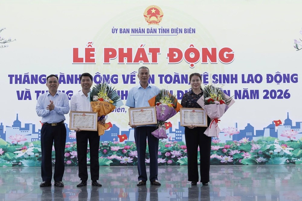 Điện Biên phát động Tháng hành động về An toàn vệ sinh lao động - ảnh 1