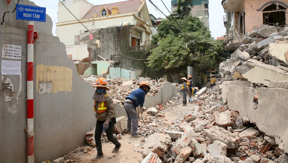 Tiến độ giải phóng mặt bằng dự án xây dựng cầu Trần Hưng Đạo và Tứ Liên đạt khoảng 99% - ảnh 7