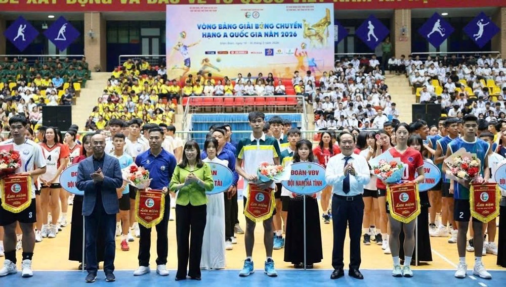 Khai mạc vòng bảng Giải bóng chuyền hạng A toàn quốc 2026 - ảnh 1