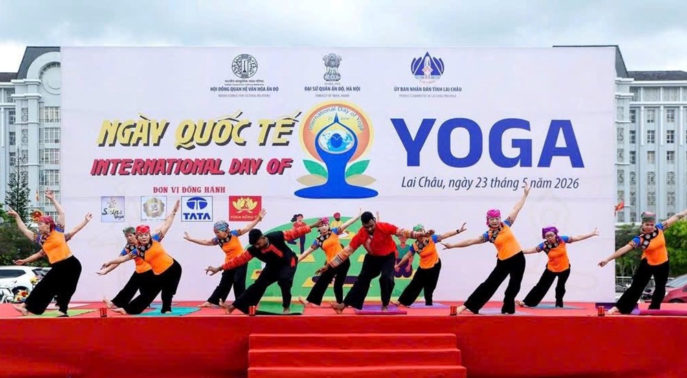 Sôi nổi hoạt động hưởng ứng Ngày Quốc tế Yoga tại Lai Châu - ảnh 1