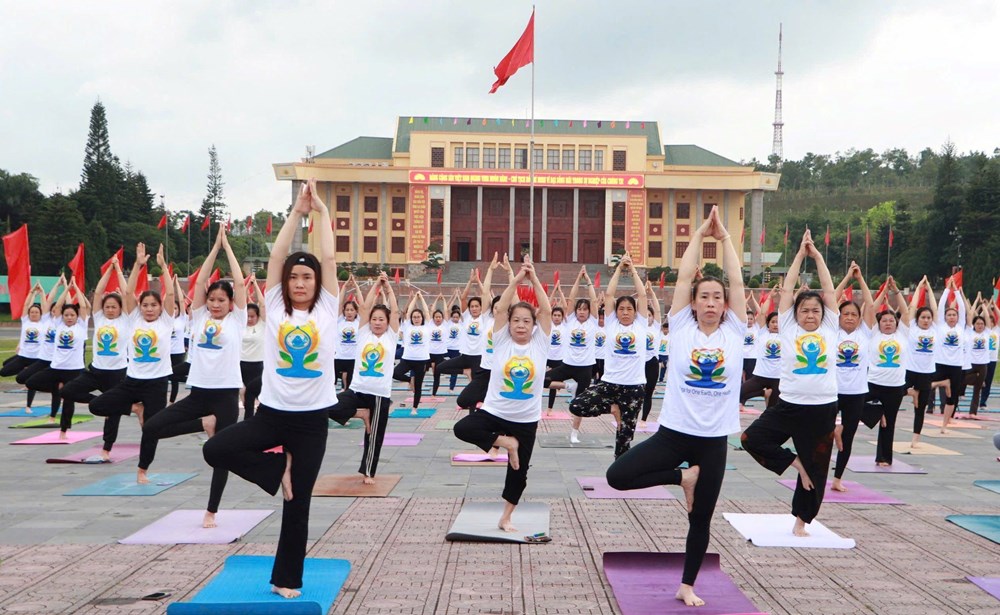 Sôi nổi hoạt động hưởng ứng Ngày Quốc tế Yoga tại Lai Châu - ảnh 3