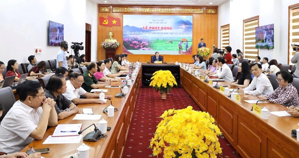 Phát động Cuộc thi sáng tác các tác phẩm văn học nghệ thuật viết về Lai Châu  - ảnh 1