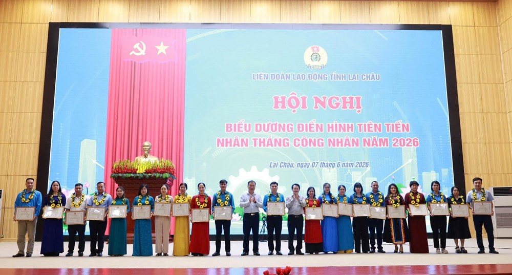 Lai Châu biểu dương điển hình tiên tiến nhân Tháng Công nhân 2026 - ảnh 1