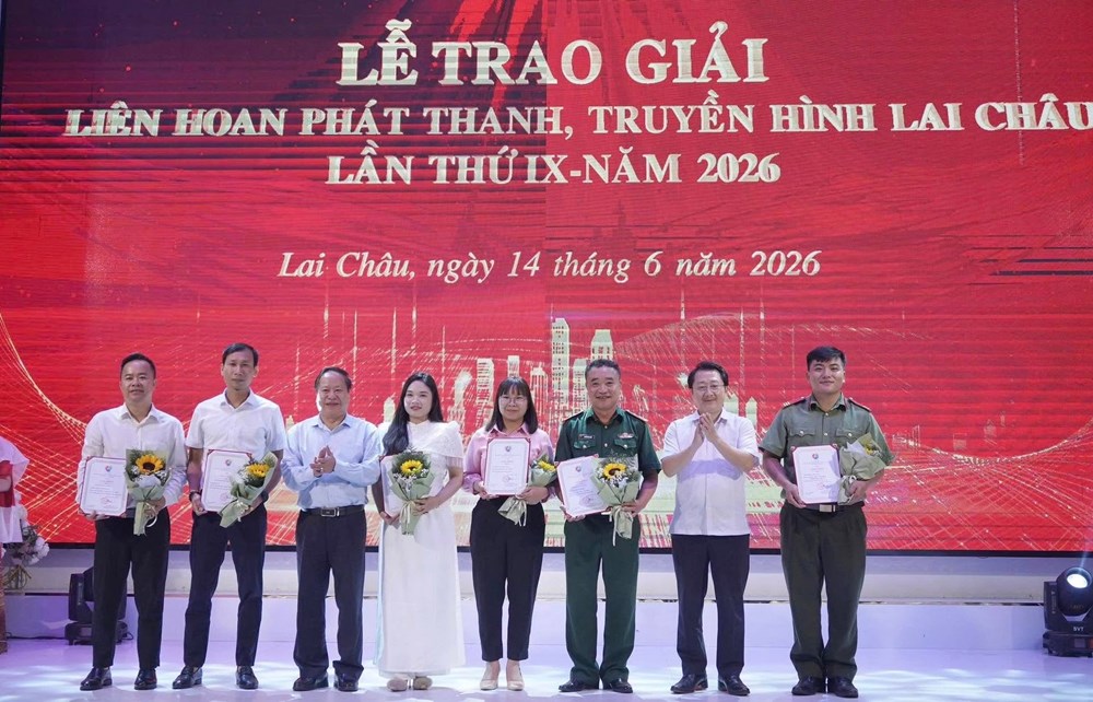 Trao giải Liên hoan phát thanh, truyền hình Lai Châu năm 2026 - ảnh 1