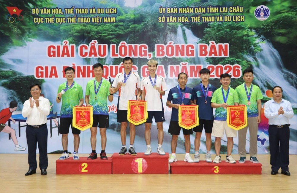 Bế mạc Giải cầu lông, bóng bàn gia đình quốc gia năm 2026 - ảnh 2