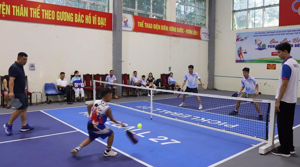 200 VĐV tham gia Giải Pickleball Gia đình tỉnh Điện Biên năm 2026 - ảnh 2