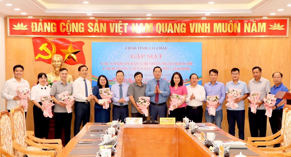 Lai Châu gặp mặt các cơ quan báo chí nhân kỉ niệm 101 năm Ngày Báo chí Cách mạng Việt Nam ​ - ảnh 1