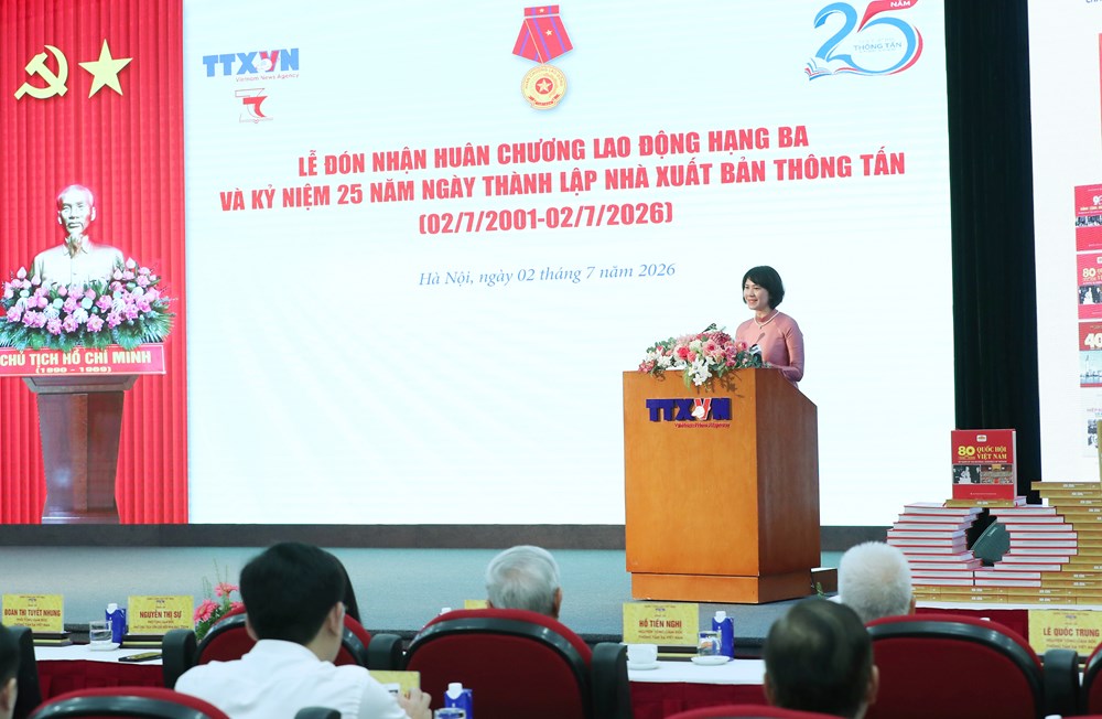 Nhà xuất bản Thông tấn đón Huân chương Lao động hạng Ba - ảnh 7