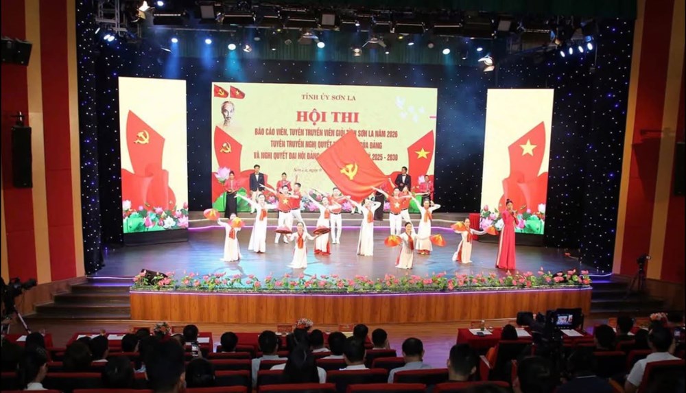 20 thí sinh tham gia Hội thi Báo cáo viên, tuyên truyền viên giỏi tỉnh Sơn La  - ảnh 1
