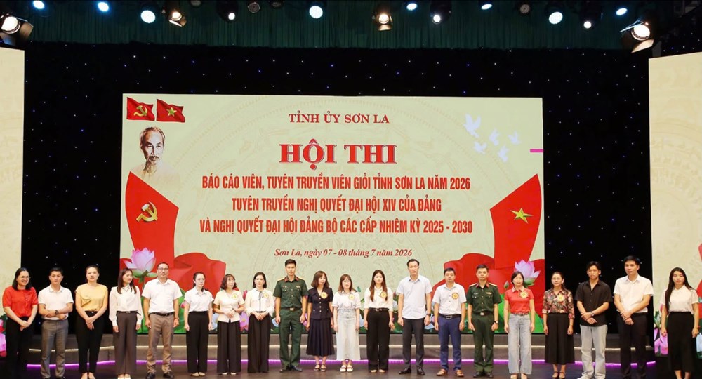 20 thí sinh tham gia Hội thi Báo cáo viên, tuyên truyền viên giỏi tỉnh Sơn La  - ảnh 2