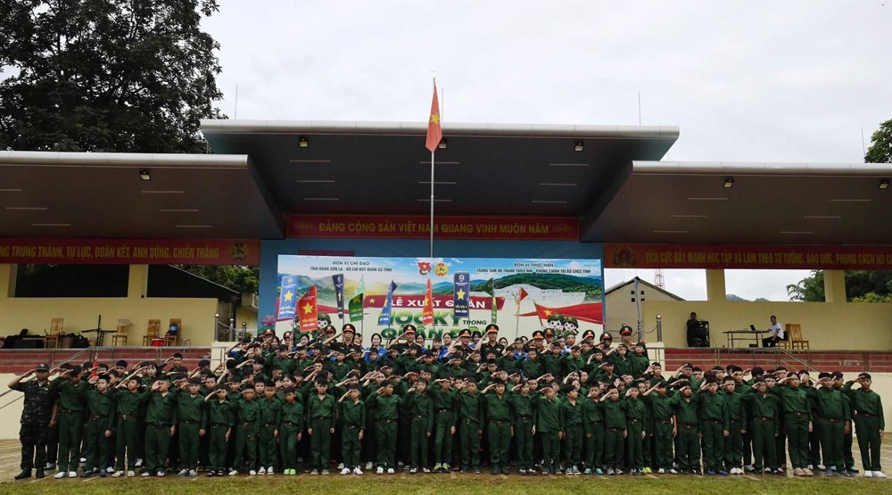 140 “chiến sĩ nhí” Sơn La tham gia rèn luyện trong môi trường quân đội - ảnh 5