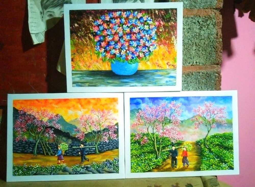 Từ vẽ ký họa dạo đến bán được tranh: Hành trình theo đuổi đam mê của chàng trai Mèo Vạc - ảnh 3