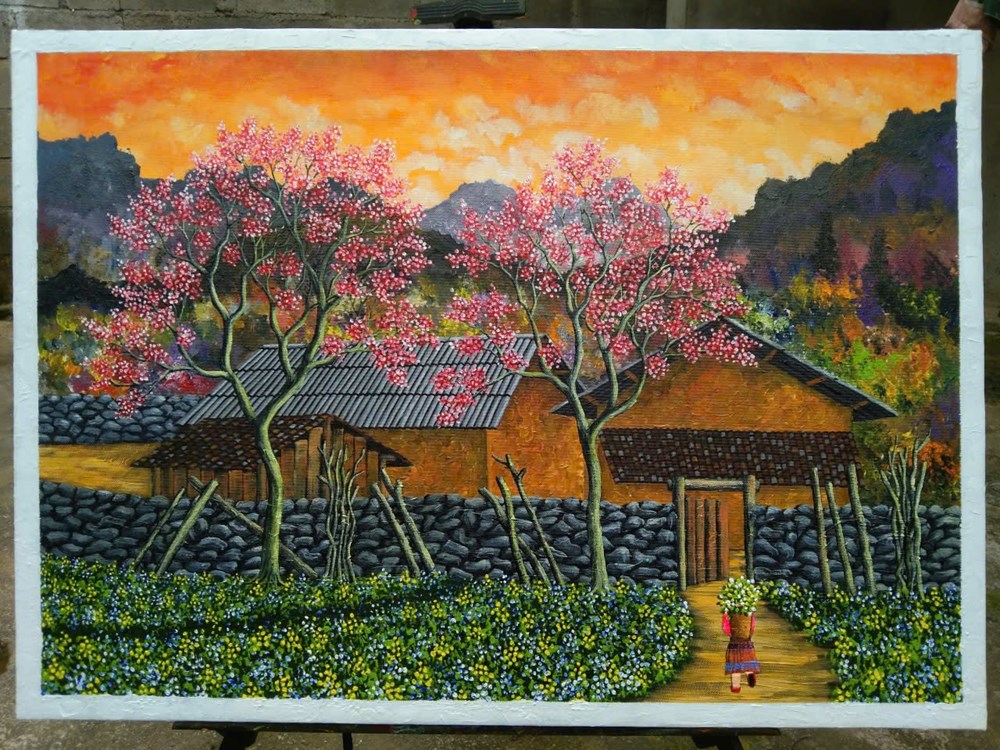 Từ vẽ ký họa dạo đến bán được tranh: Hành trình theo đuổi đam mê của chàng trai Mèo Vạc - ảnh 7