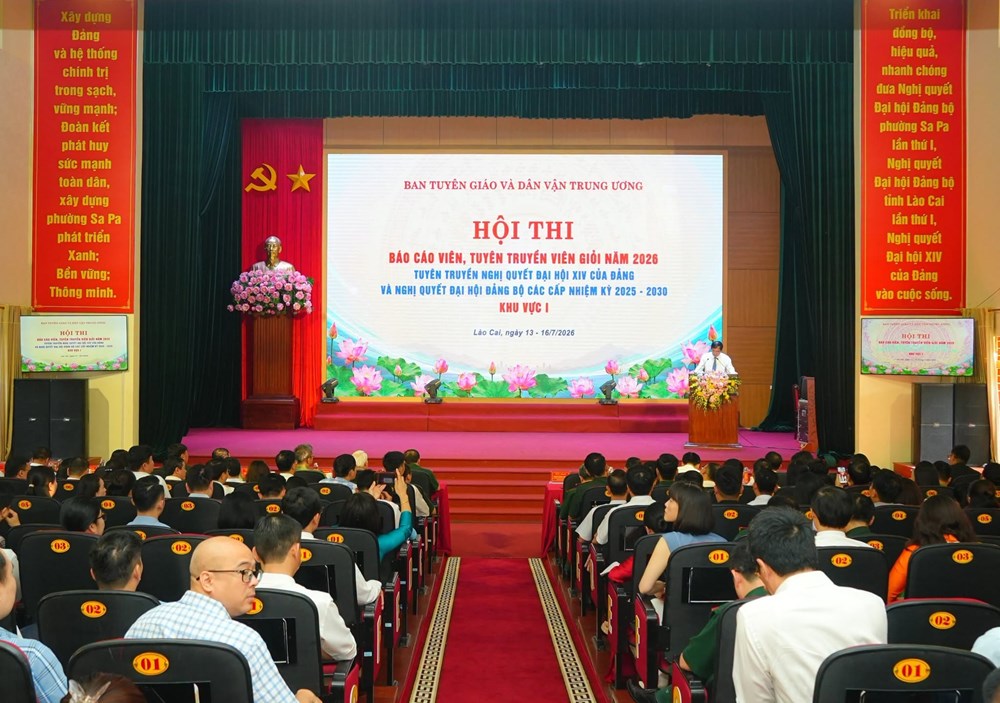 Khai mạc Hội thi Báo cáo viên, tuyên truyền viên giỏi khu vực I năm 2026 - ảnh 1