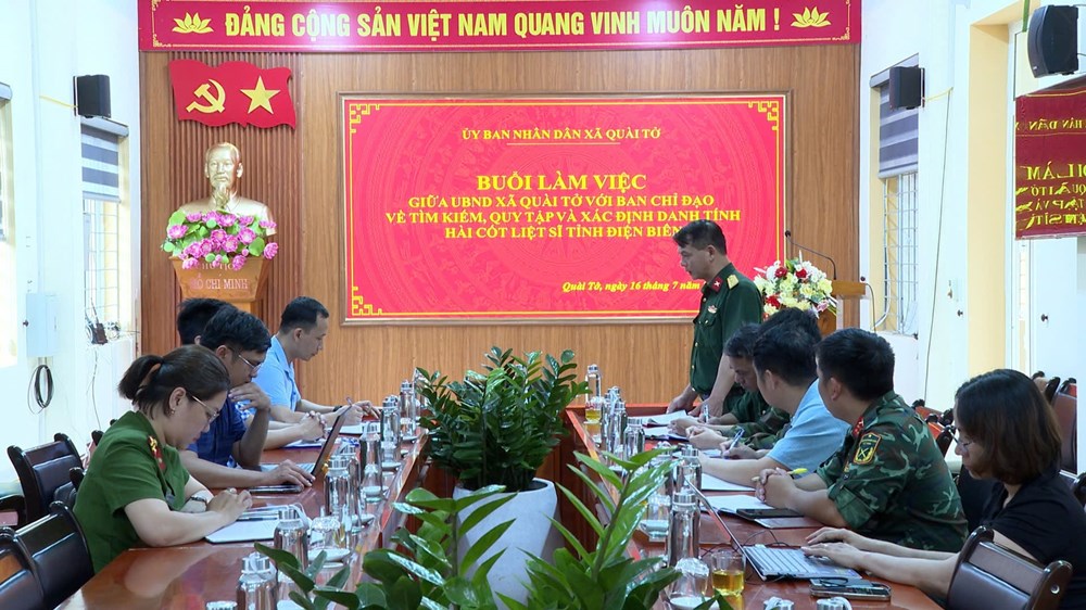 Xã Quài Tở phối hợp khảo sát, tìm kiếm hài cốt liệt sĩ tại bản Lồng - ảnh 1