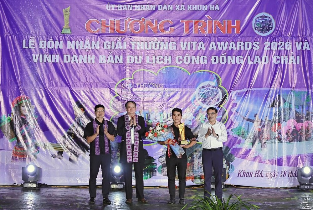 Bản du lịch cộng đồng Lao Chải đón nhận Giải thưởng VITA Awards 2026 - ảnh 1