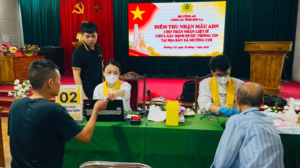 Công an tỉnh Sơn La mở đợt cao điểm thu nhận mẫu ADN thân nhân liệt sĩ - ảnh 4