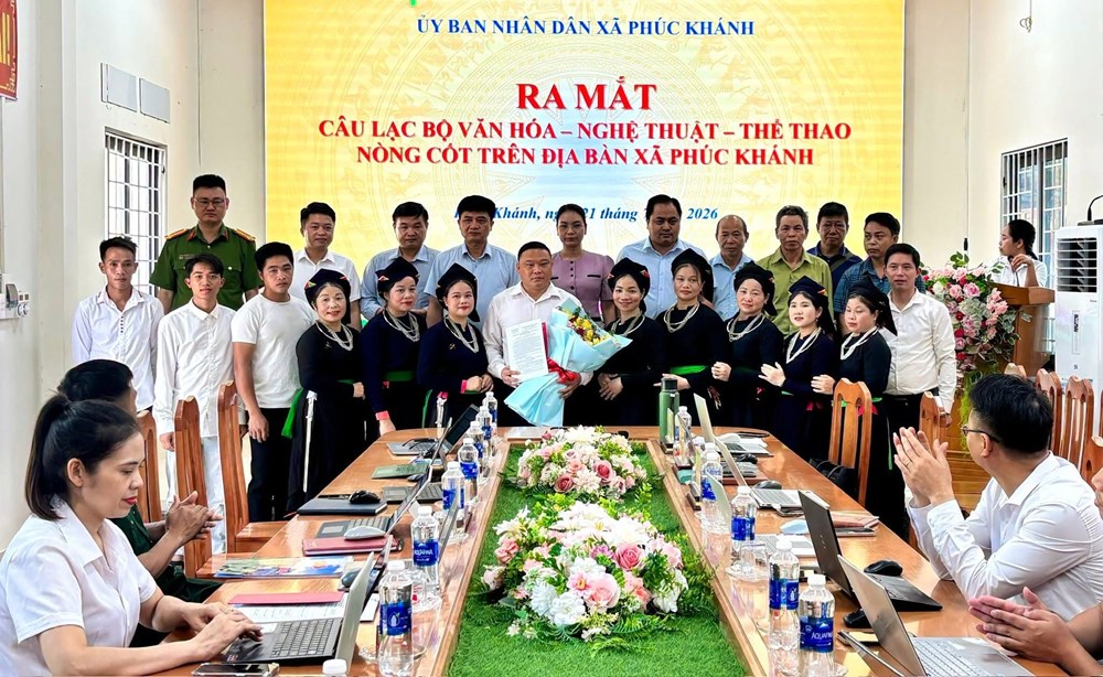 Lào Cai: Ra mắt CLB Văn hóa, nghệ thuật, thể thao nòng cốt xã Phúc Khánh - ảnh 1