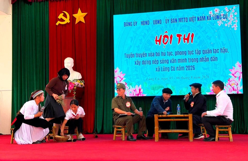 Lũng Cú: Tạo bước “đột phá” xây dựng nếp sống văn minh nơi biên giới - ảnh 1